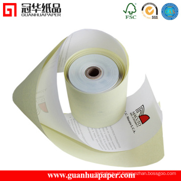 Rolos de papel autocopiativos certificado ISO de 76 mm e 2 ppp para POS